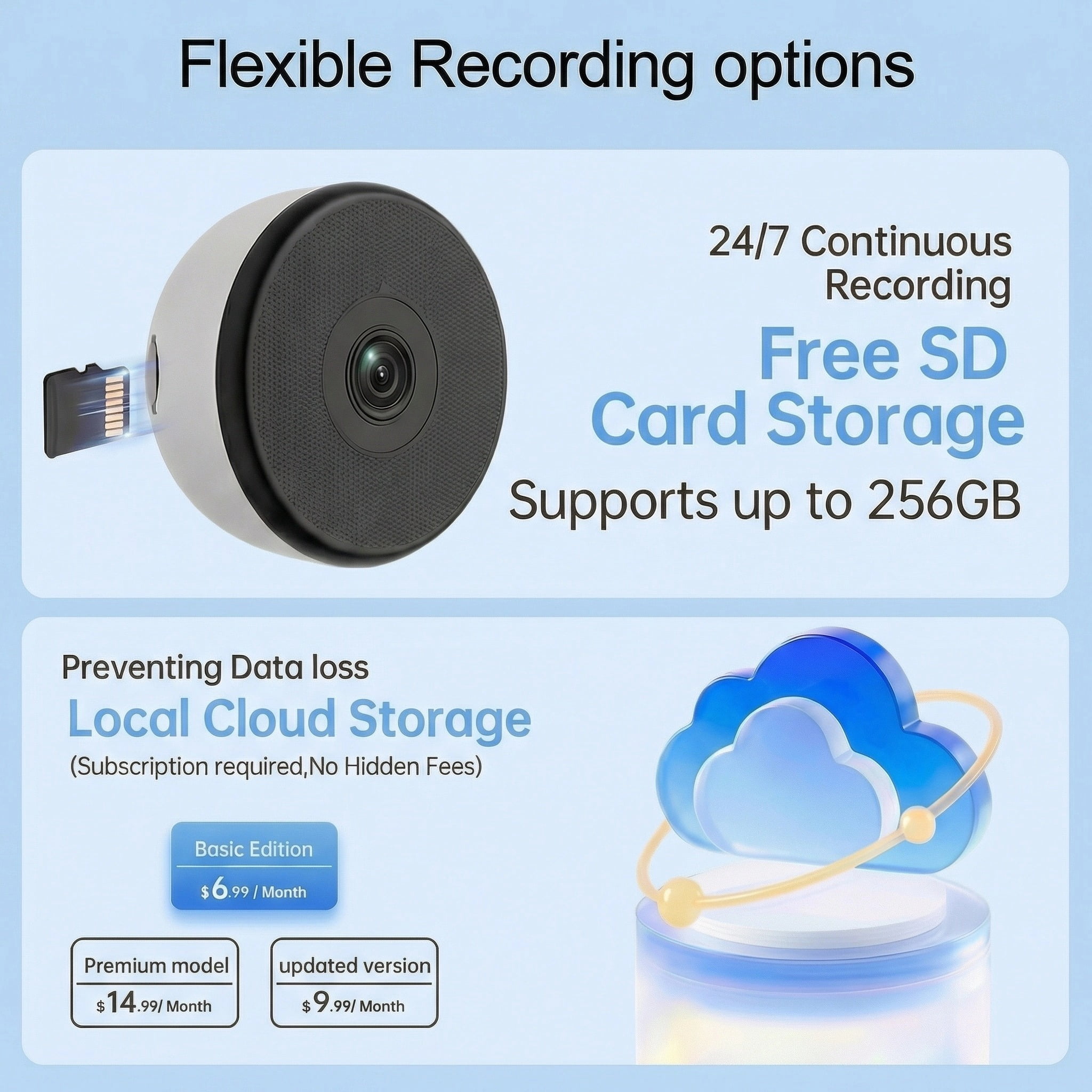 VividEye 2K Window Cameras For Home Security, 5G & 2.4GHz WiFi Indoor Camera With Full Color Night Vision, Human/Motion Detection, 24/7 Recording, Peel-and-Stick, Easy & Quick Install