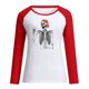 thumbnail image 4 of Camiseta suelta estampada a la moda para mujer, blusa de manga larga, cuello redondo, camisetas informales Pompotops  FGAJ8215, 4 of 5