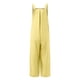 thumbnail image 4 of ICHUANYI ClearanceFashion Women Casual Cold Shoulder Jumpsuit Solid Button Suspender Jumpsuits Wide Pocket Leg Pant(Yellow, XXL) ICHUANYI WER20232080502722, 4 of 8