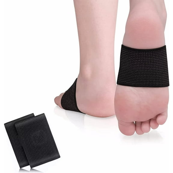 Copper Arch Support (2 Count), Copper Infused Arch Supports for Plantar Fasciitis Relief, Foot Care, Flat & Fallen Arches, High Arch, Flat Feet, Arch Support Bands for Women & Men