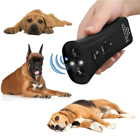 BESTSKY LED Light Ultrasonic Anti-Bark Dog Training Equipment and Barking Control Device, Pet Corrector for Dogs, Electronic Clicker Trainer for Aggressive Behavior, Handheld and Portable