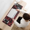 thumbnail image 4 of Enhance Your Gaming with Black Red Large Mouse Pad (31.5x11.8 inch) - Non-Slip Base and Stitched Edge for Optimal PC Keyboard Performance, 4 of 7