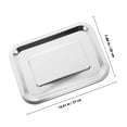 thumbnail image 2 of HEANUJJ Polished Design Baking Tray Toaster Oven Tray Silver 1Set for Gourmet Party, 2 of 8