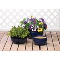 thumbnail image 2 of Home Decor 10017541 Flower Pot Planter Trio, Ocean Blue, 2 of 2