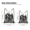 thumbnail image 2 of Kdxio Veterans Day Print Drawstring Backpack Bag,Waterproof Draw String Back Sack, Gym Drawstring Bags Swim Bag For Unisex, 2 of 5