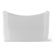 Mainstays Clear Plastic Utility Storage Bin Organizer with Built-In Handles, Large Storage Container for Pantry, Closet, Cabinet and Shelf Organization, 15.3 x 10.4 x 9.8