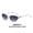 Silver Frame Gradient Gray, variant on New small-frame knotted cat-eye sunglasses, metal European and American retro sunglasses, trendy and versatile ins-style personalized sun glasses