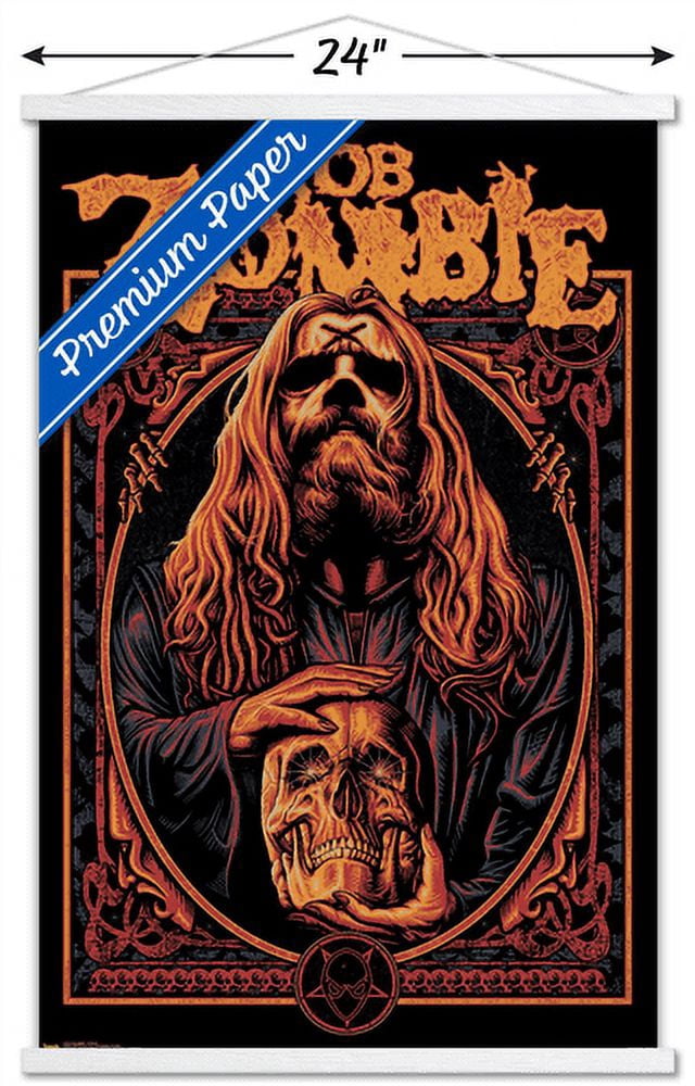 Rob Zombie - Warlock Wall Poster with Wooden Magnetic Frame, 22.375" x 34"