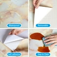 thumbnail image 3 of CRE8TIVE 24"x354" Glossy Marble Contact Paper Yellow Peel and Stick Countertop Wallpaper Self Adhesive Removable Waterproof Wall Paper Vinyl for Bathroom Backsplash Kitchen Cabinets Drawer Shelf, 3 of 6