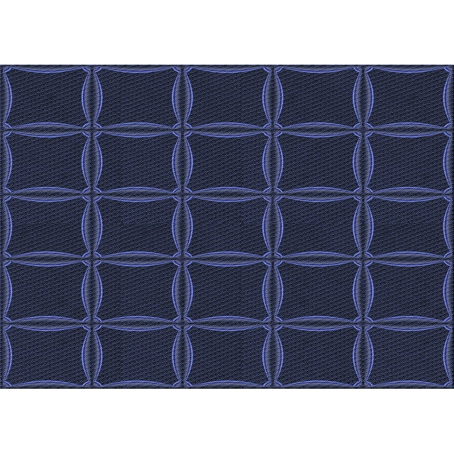 Ahgly Company Machine Washable Indoor Rectangle Transitional Deep Periwinkle Purple Area Rugs, 2' x 4'