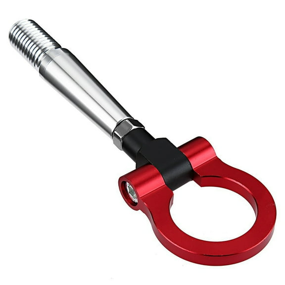 Masteelf Back Bumper Para Trailer Hitch Front Bumper Tow Hook 23.5X7.5cm Red