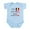 Sky Blue, variant on CafePress - Half Romanian Half American Body Suit - Baby Light Bodysuit, Size Newborn - 24 Months