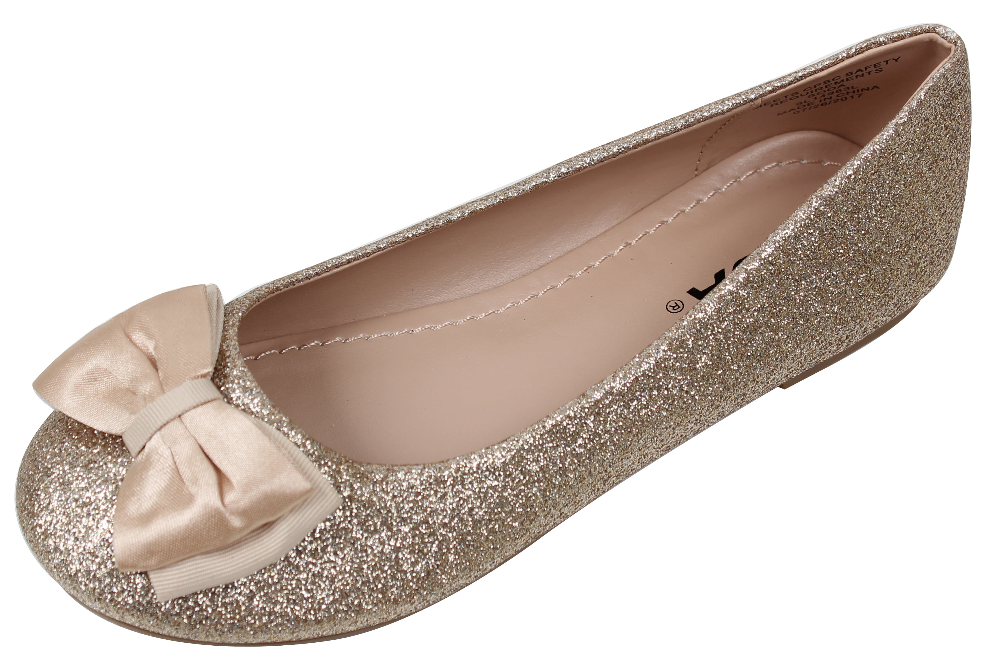 big girls gold shoes