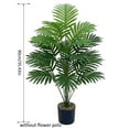 thumbnail image 3 of Artificial Areca Palm Tree Faux Plants 30 inch Artificial Plants Faux Fake Palm Tree Large Areca Palm Plants Tropical Leaf Greenery Family Office Indoor Outside Decor (Flowerpot not included) A2(90CM), 3 of 9