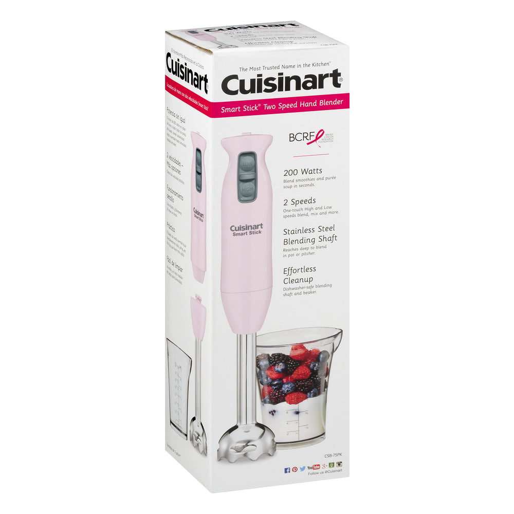 Cuisinart 200-Watt Smart Stick 2-Speed Hand Blender, Pink 