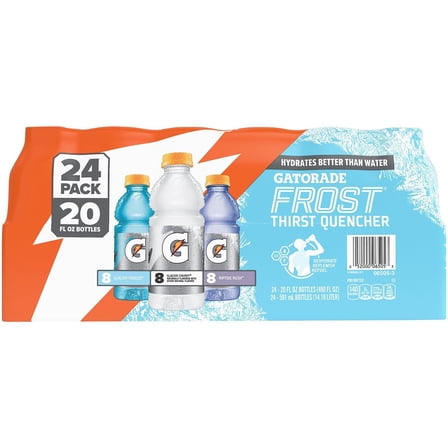 Gatorade Frost Thirst Quencher Variety Pack, 20 Fluid Ounce (Pack of 24)
