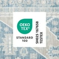 thumbnail image 7 of TOWN & COUNTRY EVERYDAY CuddleTown Medallion Everwash® Pillow Pet Bed, Water Repellent Floor Pillow, Machine Washable Cover, Soft & Calming, Blue/Greige, Small 28"x22"x4", 7 of 7