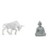 thumbnail image 1 of Estatua de toro,Estatua de toro,figura decorativa para escritorio,Estatua de mono,Estatua de Buda Mono para Interior y Exterior Budista,Figura en miniatura de alguien meditando,decoración para, 1 of 8