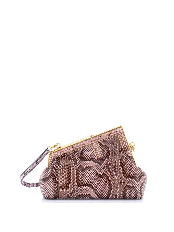 Pre-Owned First Bag Python Small By Rebag