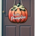 thumbnail image 4 of Pumpkin Door Plate Cartoon Door Hanger Sign for Home Decoration (White), 4 of 8