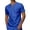 Blue, variant on uikmnh Mens T Shirts Summer Men's Fashion Large Size Breathable Casual Short Sleeved T Shirt Size:L