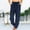 Navy, variant on Womens Drawstring High Waisted Sweatpants Athletic Casual Loose Jogger Pants Summer Solid Color Trousers with Pockets New Navy L