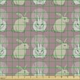 thumbnail image 2 of Cartoon Fabric by the Yard, Funny Rabbits Pattern Bunny Forest Animals Happy Easter Holiday Graphic Art, Upholstery Fabric for Dining Chairs Home Decor Accents, Dried Rose Beige by Ambesonne, 2 of 5
