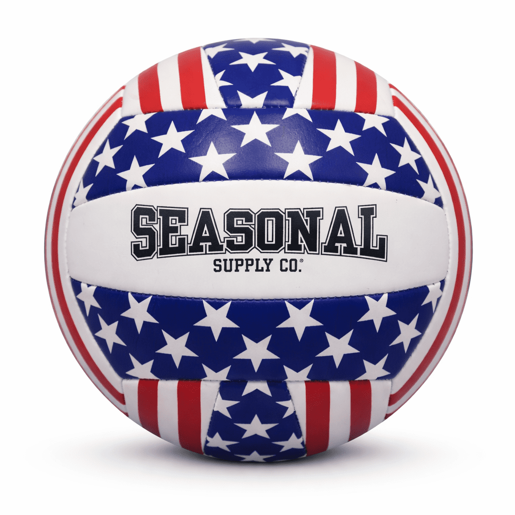 Seasonal Supply Co. Patriotic Volleyball Size 5 Official Weight PVC Vinyl All Ages