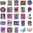 thumbnail image 4 of 52pcs Trippy StickerPaquetes de pegatinas de 52 piezas - Pegatina Trippy Stoner - Calcomanías Thrasher aleatorias de patinador hippie genial, pegatinas para casco - Lote de pegatin, 4 of 5