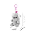thumbnail image 4 of Stuffed Animal Key Chain Charm Plush Koala Keychain Pendant Backpack Purse Hanging Ornament, 4 of 5