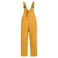 thumbnail image 5 of Men's Insulated Ski Bib Snow Pants Sleeveless Shoulder Strap Solid Long Pants Jumpsuit with Overalls for Outdoor Yellow L, 5 of 9