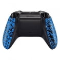 thumbnail image 2 of eXtremeRate Textured Blue Back Panels, Comfortable Non-Slip Side Rails, 3D Splashing Handles, Game Improvement Replacement Parts for Microsoft Xbox One X & One S Controller, 2 of 7
