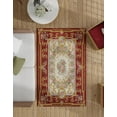 thumbnail image 4 of Unique Loom Outdoor Traditional Collection Area Rug - Palazzo (2'  x 3' 1" Rectangle Burgundy Red and Ivory/Gold), 4 of 9
