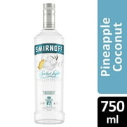 Smirnoff Sorbet Light Pineapple Coconut, 750 mL, 60 Proof (Vodka Infused with Natural Flavors)