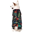 thumbnail image 1 of Fotbe Hand Drawn Colorful Fishes Sudadera con Estampado para Perros Pequeños – Suéter con Capucha para Mascotas, Tela Suave de Forro Polar con Bolsillo-Medium, 1 of 7