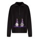 thumbnail image 4 of Blusa de mujer con cremallera y solapa con estampado de Halloween Pompotops  FGAJ21129, 4 of 7
