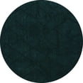 thumbnail image 1 of Ahgly Company Indoor Round Abstract Turquoise Blue Modern Area Rugs, 8' Round, 1 of 4