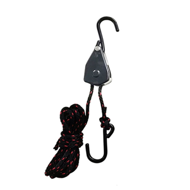 cordón colgante Cuerda de cordón ajustable colgando 1/4 pulgada Sling lámpara de tiendas de tiendas trinquete levantando gancho de polea JShteea El nuevo