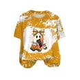 thumbnail image 4 of Leey-World Womens Halloween Tshirts Halloween Costumes for Women Funny Pumpkin Printed Cute T Shirts Orange Graphic Tops Fall Tee Fashion Gift, 4 of 6