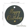 thumbnail image 6 of Inkdotpot Pack Of 100 Real Gold Foil Paper Tags Happy Birthday Favor Hang Tags, 6 of 7