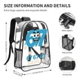 thumbnail image 3 of Six Seven Emojis Transparent Backpack Fashion Travel Backpack Laptop Backpack 16ch, 3 of 7