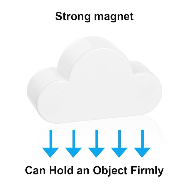 2 Pack Cloud Key Holder Magnetic Key Rack Organizer Keychains Hooks with Adhesive Magnetic Key Ring Holder Perfect for Door, Entryway Decorative Wall Mount Holder .