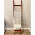 thumbnail image 5 of BARNWOODUSA Throw Blanket Ladder – Fully Assembled Reclaimed Wood – Rustic Decorative Ladder for Towels, Quilts, & More – Perfect Farmhouse Decor for Bathroom, Porch, or Living Room,5-Foot Red, 5 of 17