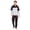 Gray-Black, variant on Mens Hooded Full Zip Fleece Tracksuit Jogging Sweatsuits 2 Black Pipe Lt Gray M