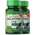thumbnail image 5 of Melatonin 5 mg | 180 Fast Dissolve Tablets (2 X 90 Twin Pack) | Nighttime Sleep Aid | Berry Flavor | by Nature's Truth, 5 of 5