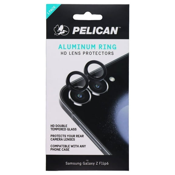 Pelican Samsung Galaxy Z Flip6 Aluminum Ring Lens Protector - Black
