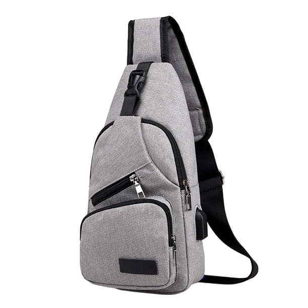 Bolso minimalista para el pecho para hombre, bolso bandolera europeo y moderno