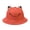Red, variant on Cute Cartoon Frog Bucket Hat with Wide Brim Sun Protection for Outdoors, Fits Head 56-58cm