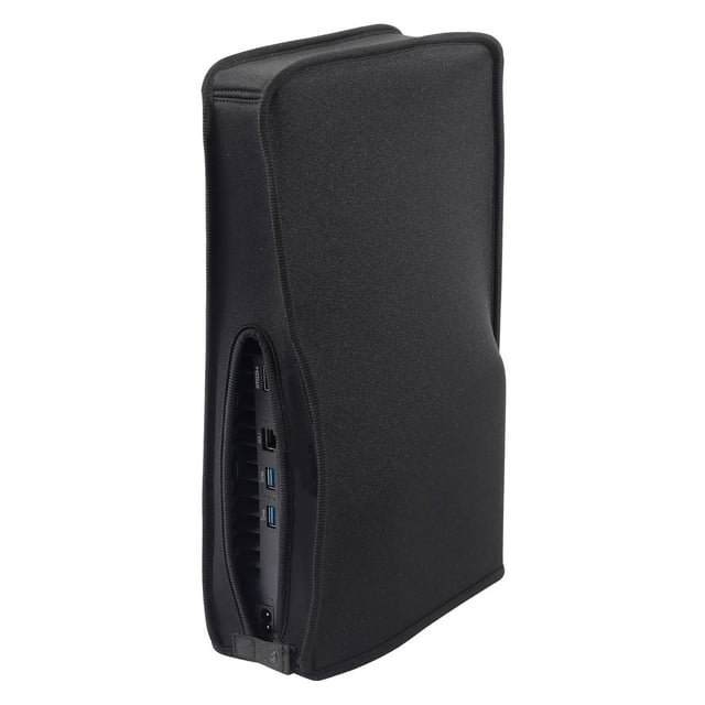 Housse Anti-Poussière Coupe Précise, Housse de Protection pour Console PlayStation 5 Slim Édition Numérique et Édition Régulière, Anti-Poussière, Anti-Rayures, Housse Lavable, Port de Câble à Accès Facile