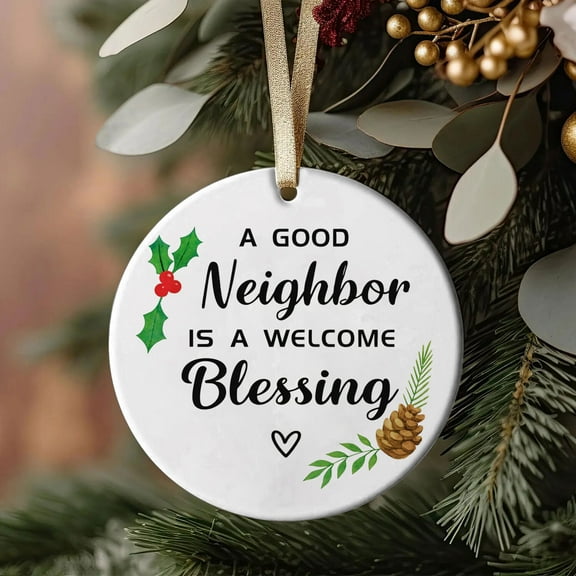 Family Ornaments Ceramic Christmas for Grandma, Grandpa, Husband wife Dad Mom Sister bestie, Mr and Mrs Wedding anniversary Ornament